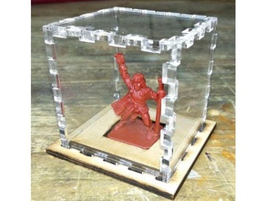 héros quête figure vitrine héroïque Coupe laser table 3d print model - Mito3D