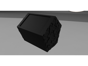 Himbeere pi 4 Fall Mantel Hyperpixel berühren Bildschirm 60mm Ventilator Design 3d print model - Mito3D