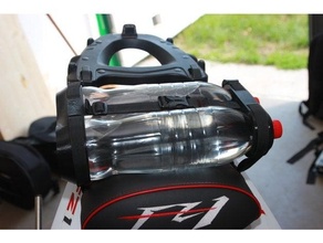motocicleta pasajero asiento bootles soporte botella montar mascota agua 3d print model - Mito3D