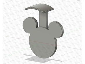 Disney orelhas suporte 3d print model - Mito3D