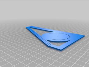 moleskine pocket straightedge compass protractor ruler square tool 3d print model - Mito3D