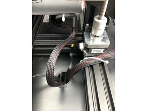 control box cable guide ender 3 pro 3d printer enclosure cabinet management heatbed heated bed 3d print model - Mito3D
