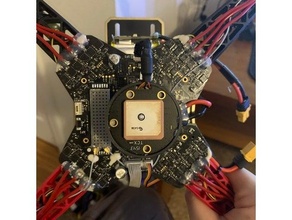 fantasma 3 GPS giroscópio monte dji zangão roda flamejante 3d print model - Mito3D