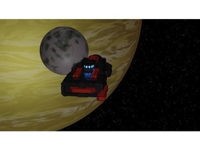 asteroide clase corbeta astronave juego guerra 3d print model - Mito3D