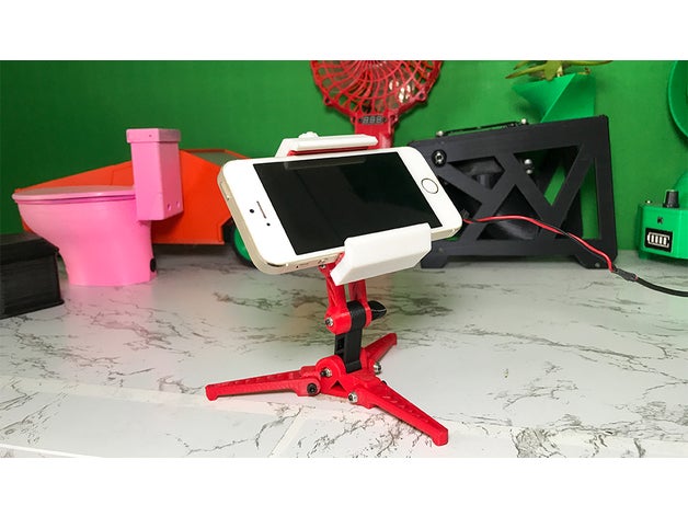 tripé phone 3dtb Câmera monte dien telefone exibição ficar pé família Iphone ipod Smartphone 3D print model - Mito3D