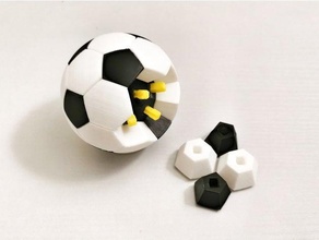 soccer k-pin puzzle 3d print model - Mito3D