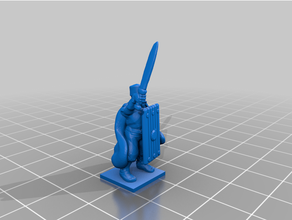 late antiquity - sassanid medium infantry command 20mm 25mm commander historical medieval musician persian standard bearer tabletop gaming wargaming 3d print model - Mito3D