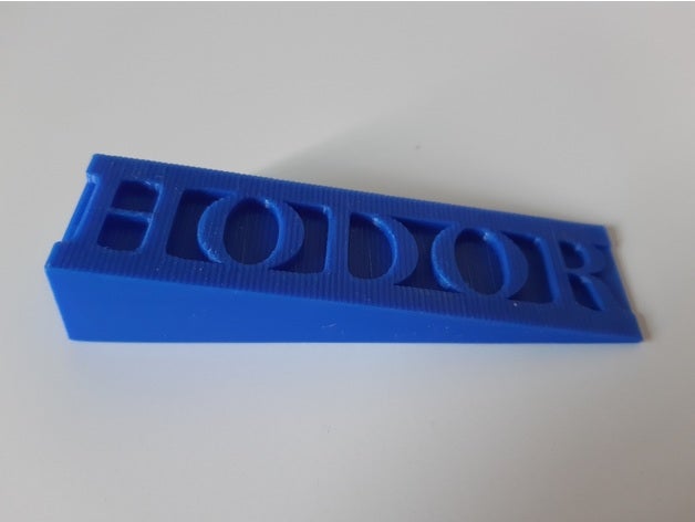 hodor slim door holder 3D print model - Mito3D