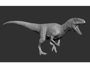 allosaurus modelo criatura dinosaurio fantasía figura miniatura monstruo tirano saurio Rex zbrush 3d print model - Mito3D