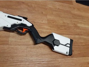 nerf rival saturn stock extension 3d print model - Mito3D