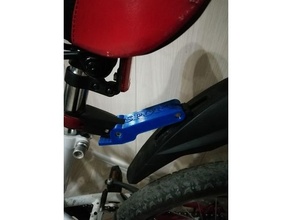 bicicleta guarda lamas suporte 3d print model - Mito3D