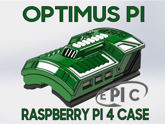 Epos pi optimus Himbeere 4 Fall Mantel Gehege Epicpi pi4 rpi rpi4 3D print model - Mito3D