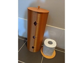toilet paper spare holder roll 3d print model - Mito3D