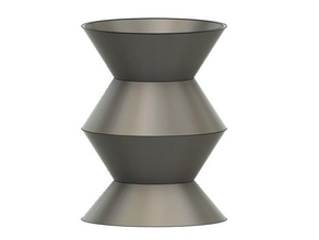 zigzag vase fleur 3d print model - Mito3D