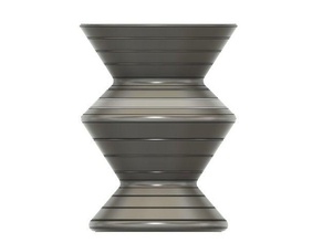 zigzag vase filet rib flower 3d print model - Mito3D