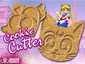 sailor moon cookie cutters 1980s 1990s 80s 90s anime cartoon cat cutter heart kitty sailormoon 3d print model - Mito3D