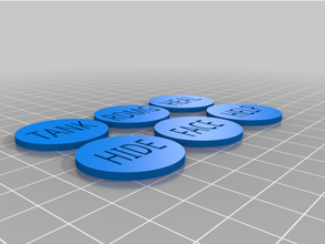 rpg aleatória Função tokens 3d print model - Mito3D