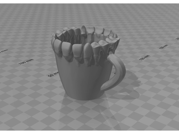 tooth rimmed 3D print model - Mito3D