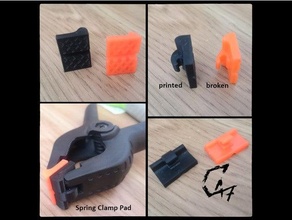 spring clamp pad c47 tool 3d print model - Mito3D