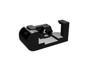 rider cnc belt retainer tensioner + m4 nut housing 3d print model - Mito3D