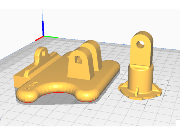 quadlock attatchment mavic air 2 3D print model - Mito3D