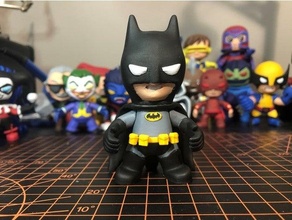 batman mini acción figura bruce Wayne coleccionable dc historietas figurilla juguete 3d print model - Mito3D
