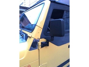 jeep tj mirror bracket wrangler mount 3d print model - Mito3D