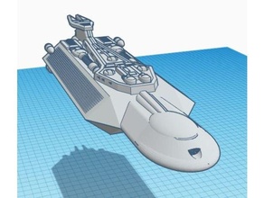 kardasyalı savaş gemisi sınıf melez derin Uzay kruvazör yabancı uzay masaüstü oyunlar rpg sci fi Bilim kurgu bilimkurgu gemileri yıldız Yıldız Savaşları star yürüyüş 3d print model - Mito3D
