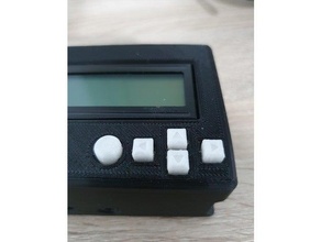 pi lcd keypad case buttons arrows adafruit rasberry pi3 3d print model - Mito3D