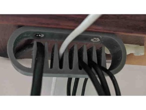 desk cable organizer management 3d print model - Mito3D