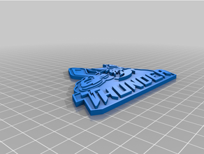 thunder hockey logo 3d print model - Mito3D