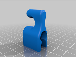 wall unit handle add-on hook 3d print model - Mito3D
