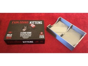 exploding kittens game box insert boardgame boardgames accessories inserts organizer 3d print model - Mito3D