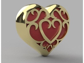 cœur récipient botw souffle sauvage décoration bijoux Zelda 3d print model - Mito3D