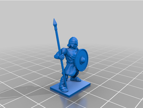 late antiquity - roman medium infantry 20mm 25mm historical javelin medieval spear tabletop gaming wargaming 3d print model - Mito3D
