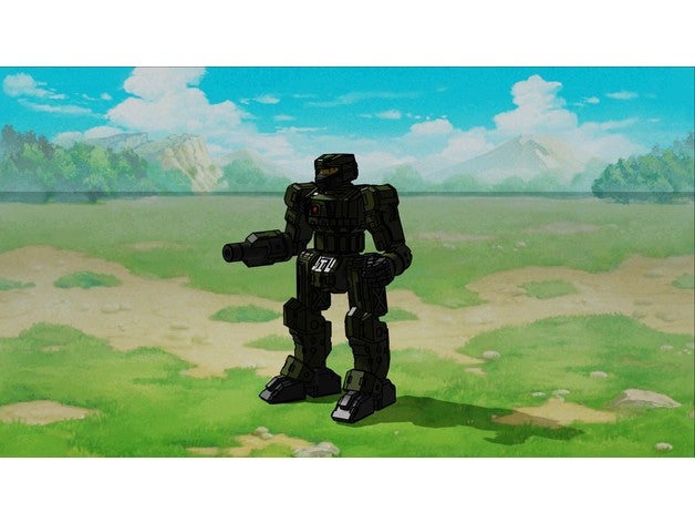 Eastwood américain mecha 6mm wargaming 3D print model - Mito3D