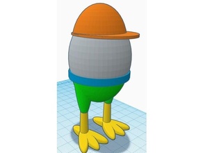 ei houder egg eten food vlees 3d print model - Mito3D