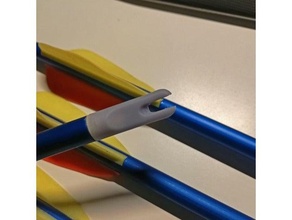 arrow nock conic shaft ends 8mm archery bow 3d print model - Mito3D