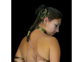 Principessa leia costume treccia pezzo bikini schiavo stella guerre 3d print model - Mito3D
