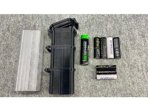 célula seguro armazenamento caixa bateria recipiente edc fusion360 Molle ar livre degrau 3d print model - Mito3D