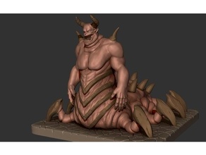 cambre diable créature dnd miniature donjons dragons monstre ogre rpg table jeu 3d print model - Mito3D