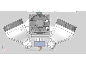 Ender 3 Profi Kühlung Ventilator 40mm cool Direkte Fahrt Leitung heiß 3d print model - Mito3D