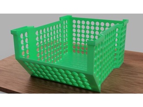 cajon caja organizador apilável poco material 60mts filamanto uno 3d print model - Mito3D