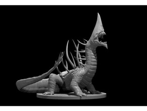 sandwyrm drake kobold press sand wyrm 3d print model - Mito3D