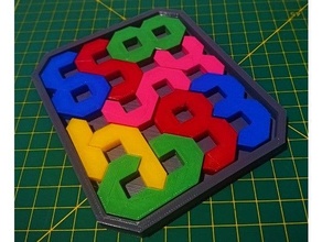number digits logic puzzle geometry math piece set 3d print model - Mito3D