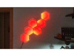 Hexaleaf arduino aurora kendin yap ledler Nanoleaf 3d print model - Mito3D