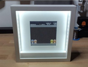 ikea ribba led frame 18650 battery diy strip picture 3d print model - Mito3D