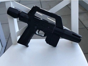 gundam gm trave pistola pulverização anime arma fogo 3d print model - Mito3D