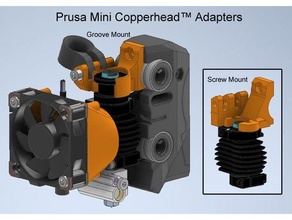 prusa mini Copperhead hotend adattatori ingegneria fetta 3d print model - Mito3D