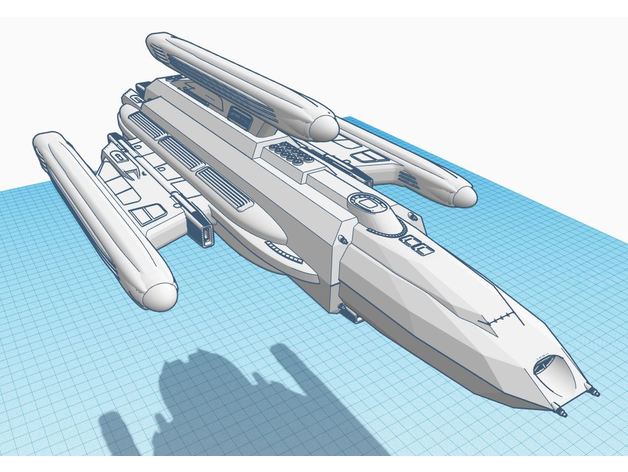 cuervo tipo borg ataque Embarcacion federación gene Roddenberry rpg apuntalar sci fi Ciencias ficción ciencia astronave naves espaciales nave estelar Star Trek estrella emigrar tng 3D print model - Mito3D